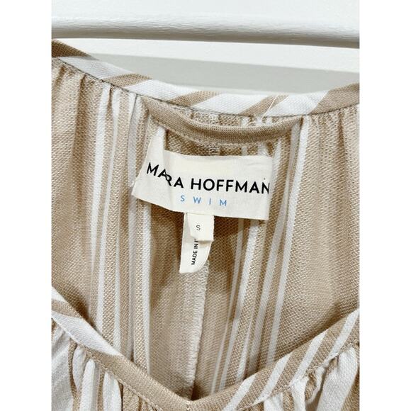 Mara Hoffman Luz Burch Striped Coverup Dress w/ Belt - Picture 8 of 16